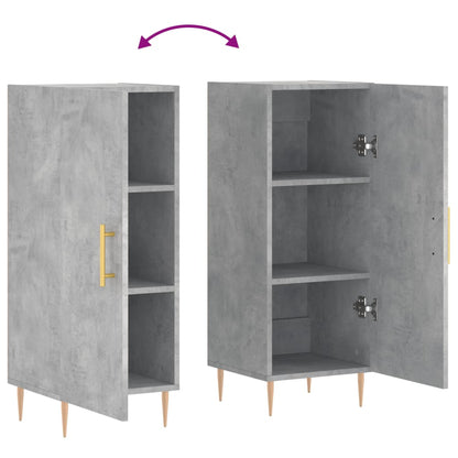 Sideboard Betongrau 34,5x34x90 cm Holzwerkstoff - Pazzar.ch