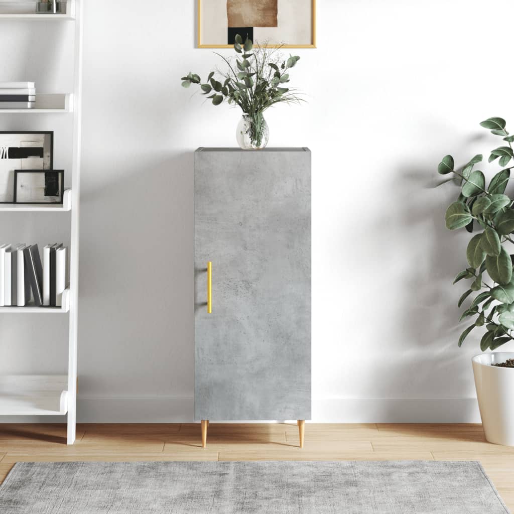 Sideboard Betongrau 34,5x34x90 cm Holzwerkstoff - Pazzar.ch