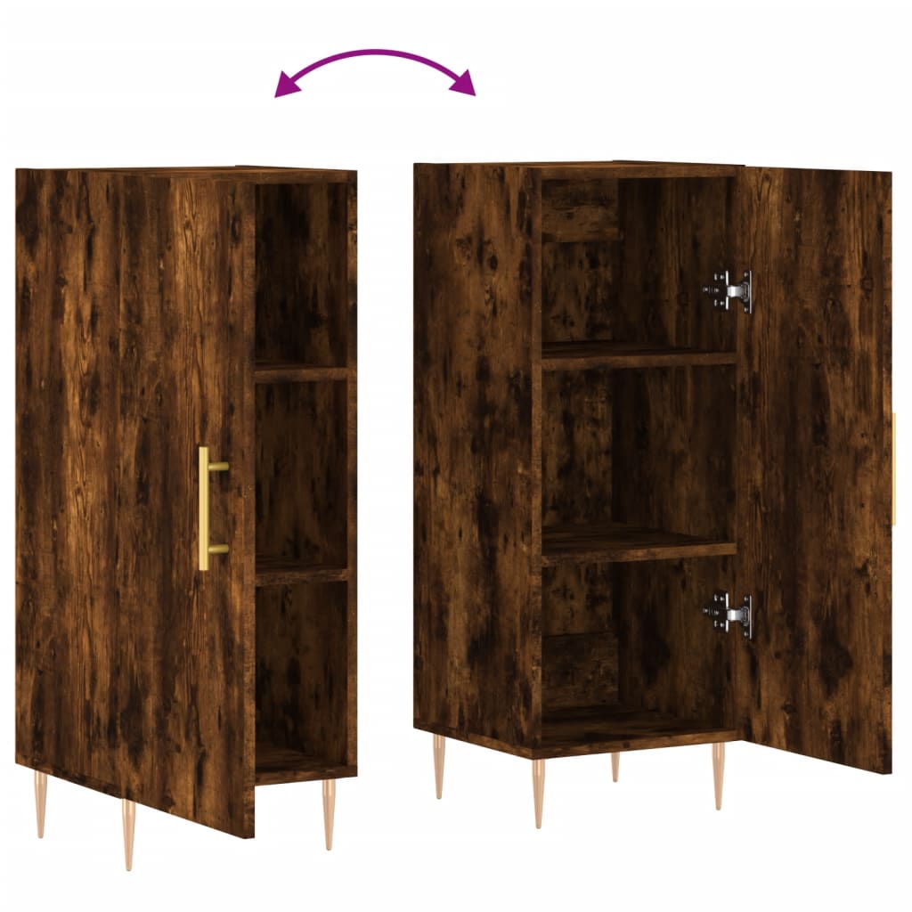 Sideboard Räuchereiche 34,5x34x90 cm Holzwerkstoff - Pazzar.ch