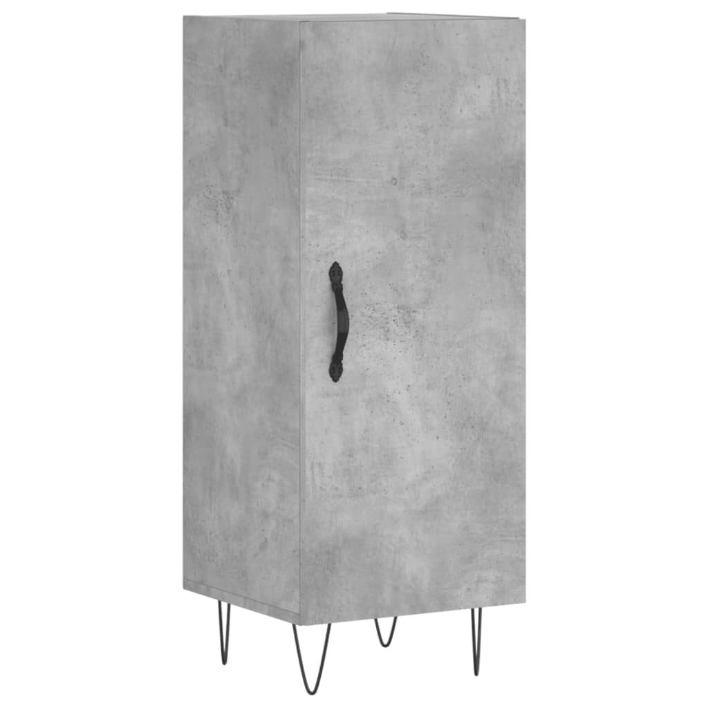Sideboard Betongrau 34,5x34x90 cm Holzwerkstoff - Pazzar.ch