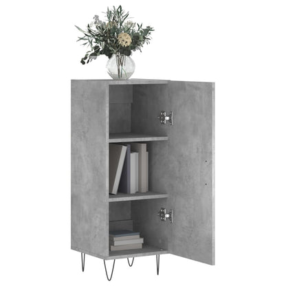Sideboard Betongrau 34,5x34x90 cm Holzwerkstoff - Pazzar.ch