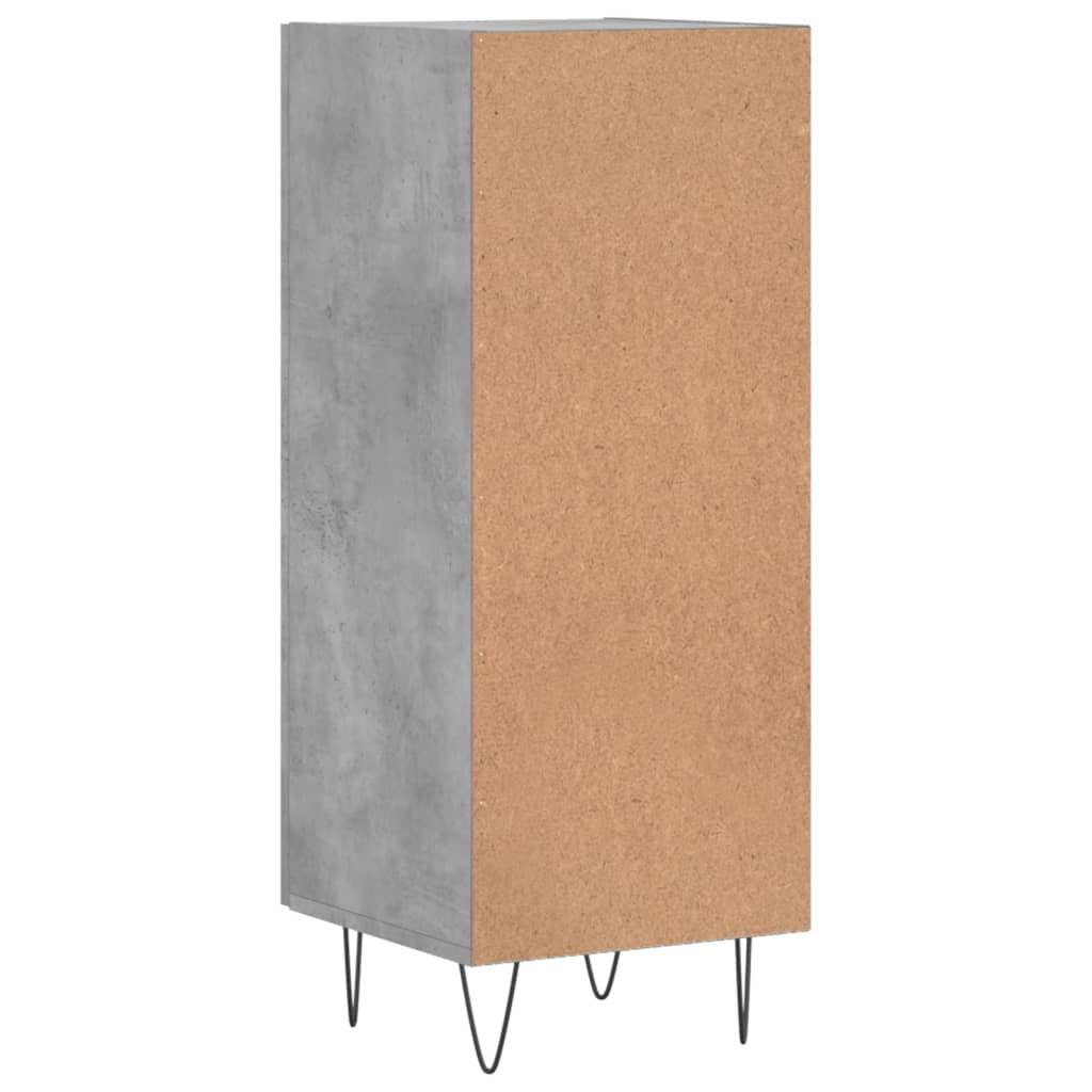 Sideboard Betongrau 34,5x34x90 cm Holzwerkstoff - Pazzar.ch