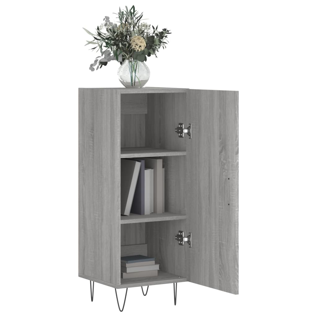 Sideboard Grau Sonoma 34,5x34x90 cm Holzwerkstoff - Pazzar.ch