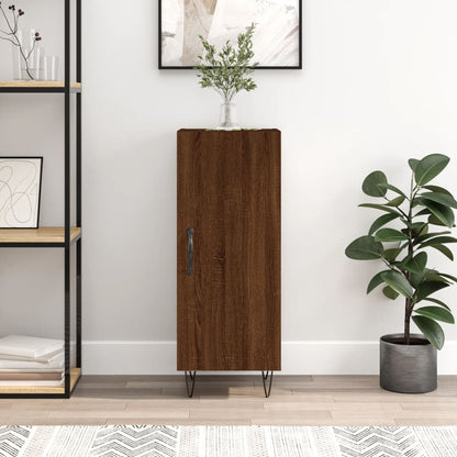 Sideboard Braun Eichen-Optik 34,5x34x90 cm Holzwerkstoff - Pazzar.ch