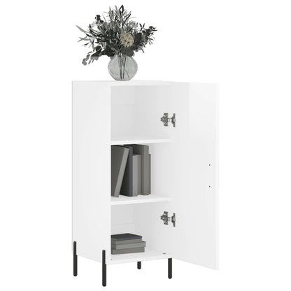 Sideboard Hochglanz-Weiß 34,5x34x90 cm Holzwerkstoff - Pazzar.ch