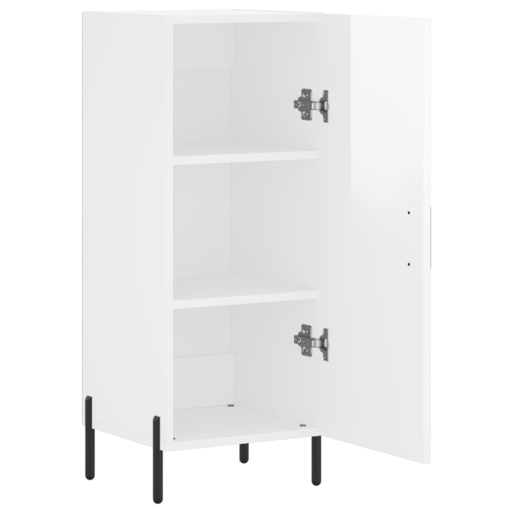 Sideboard Hochglanz-Weiß 34,5x34x90 cm Holzwerkstoff - Pazzar.ch