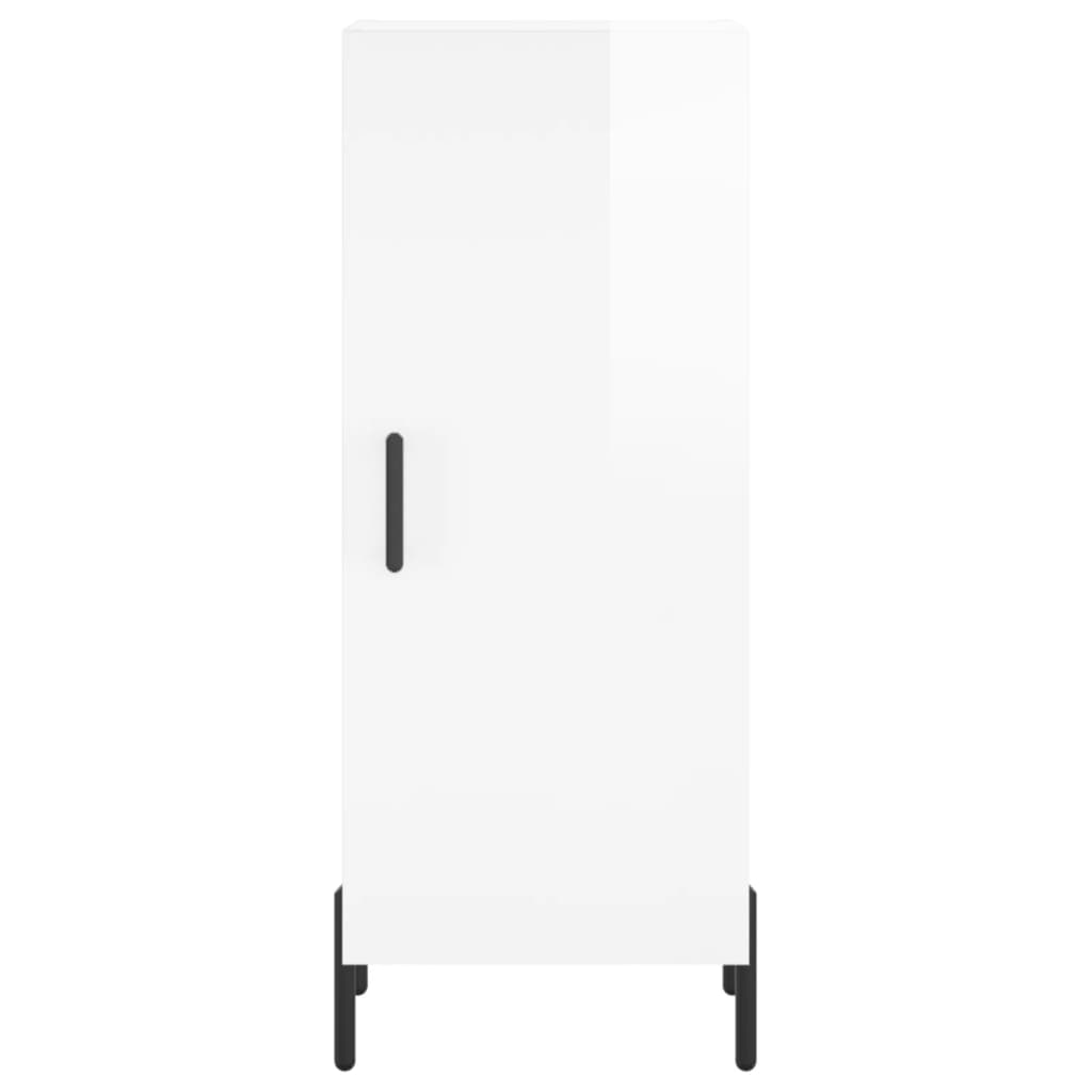 Sideboard Hochglanz-Weiß 34,5x34x90 cm Holzwerkstoff - Pazzar.ch