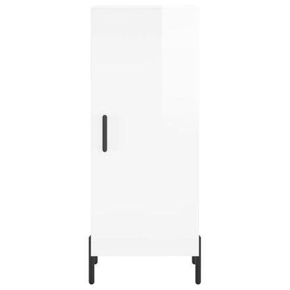Sideboard Hochglanz-Weiß 34,5x34x90 cm Holzwerkstoff - Pazzar.ch