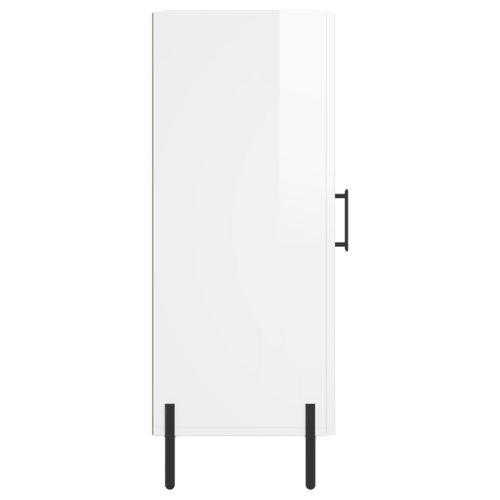 Sideboard Hochglanz-Weiß 34,5x34x90 cm Holzwerkstoff - Pazzar.ch