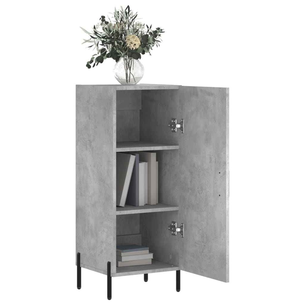 Sideboard Betongrau 34,5x34x90 cm Holzwerkstoff - Pazzar.ch