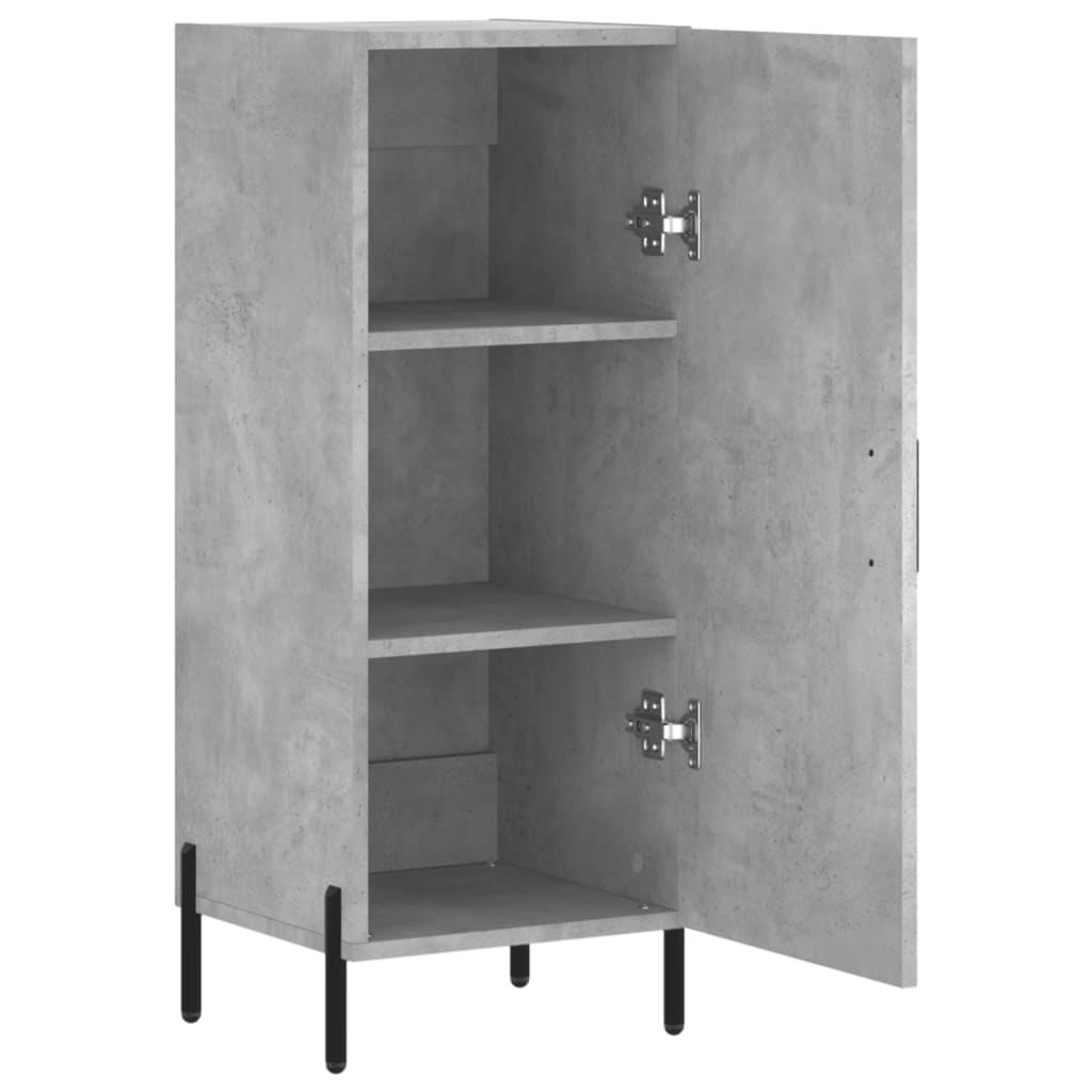 Sideboard Betongrau 34,5x34x90 cm Holzwerkstoff - Pazzar.ch