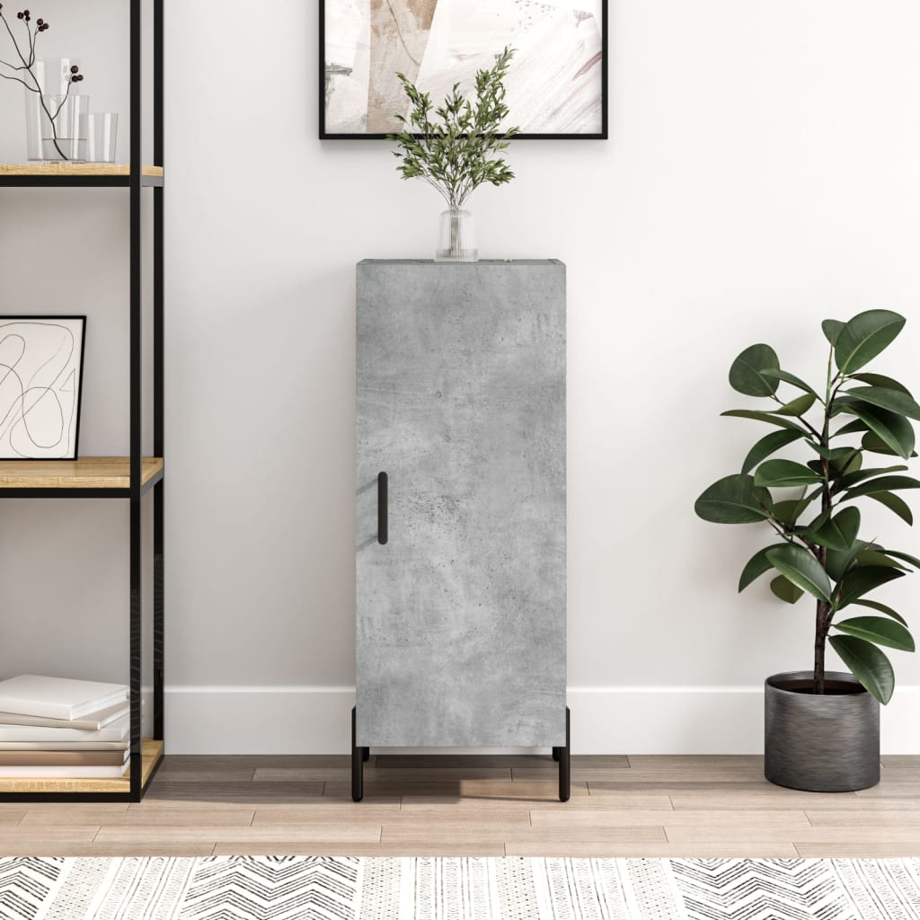 Sideboard Betongrau 34,5x34x90 cm Holzwerkstoff - Pazzar.ch
