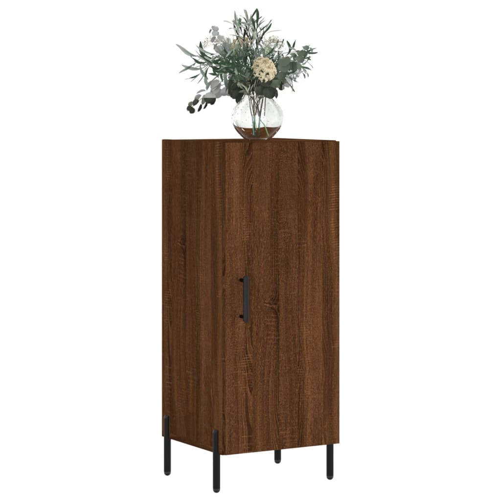 Sideboard Braun Eichen-Optik 34,5x34x90 cm Holzwerkstoff - Pazzar.ch