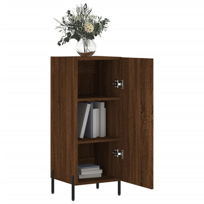 Sideboard Braun Eichen-Optik 34,5x34x90 cm Holzwerkstoff - Pazzar.ch