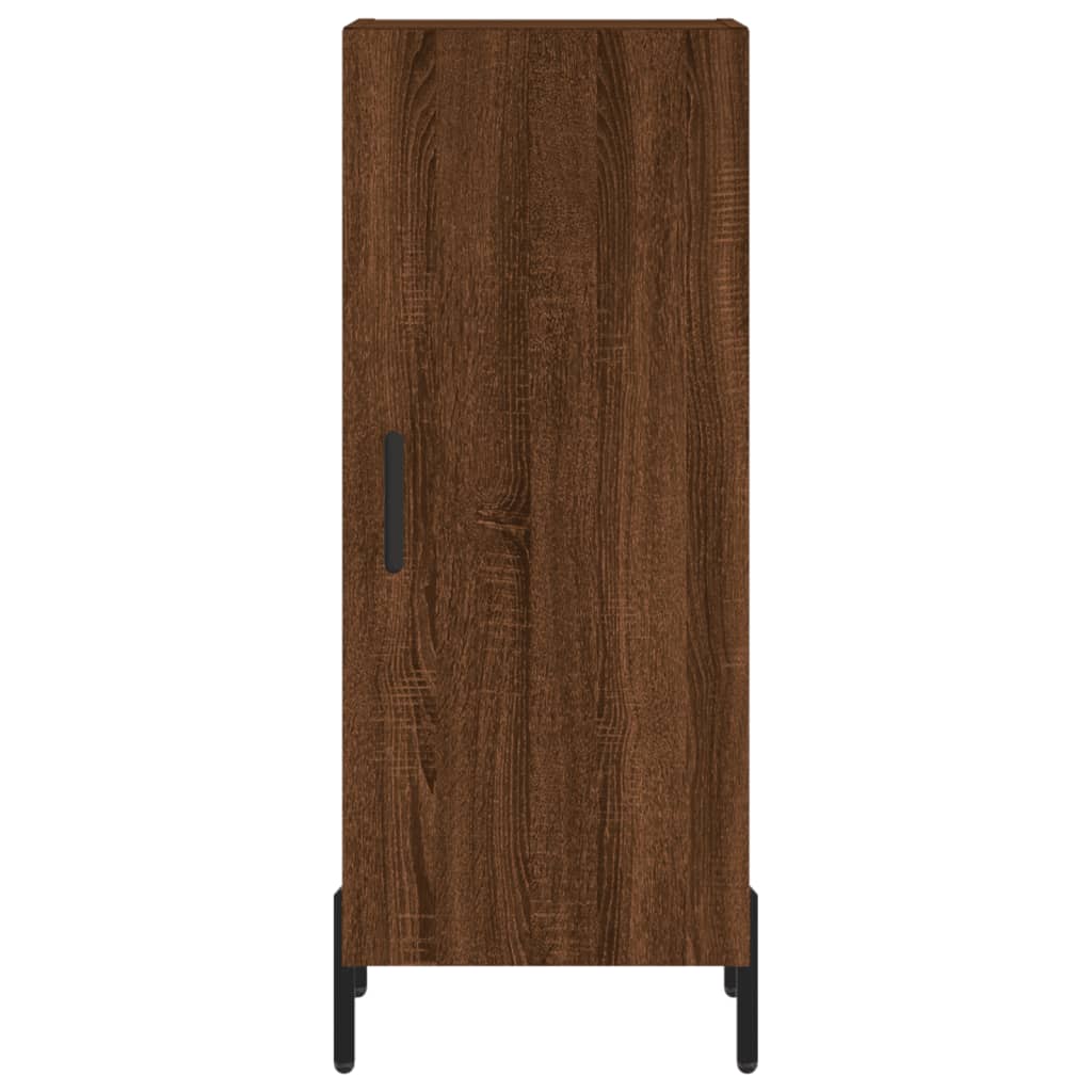 Sideboard Braun Eichen-Optik 34,5x34x90 cm Holzwerkstoff - Pazzar.ch