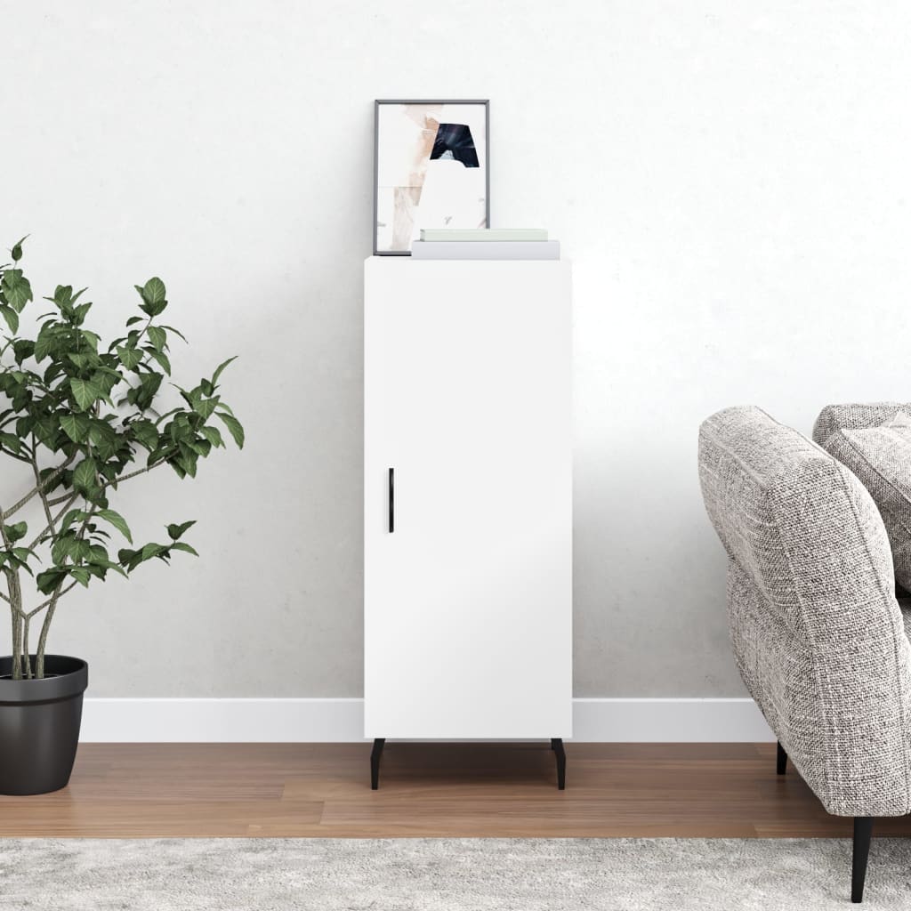 Sideboard Weiß 34,5x34x90 cm Holzwerkstoff - Pazzar.ch