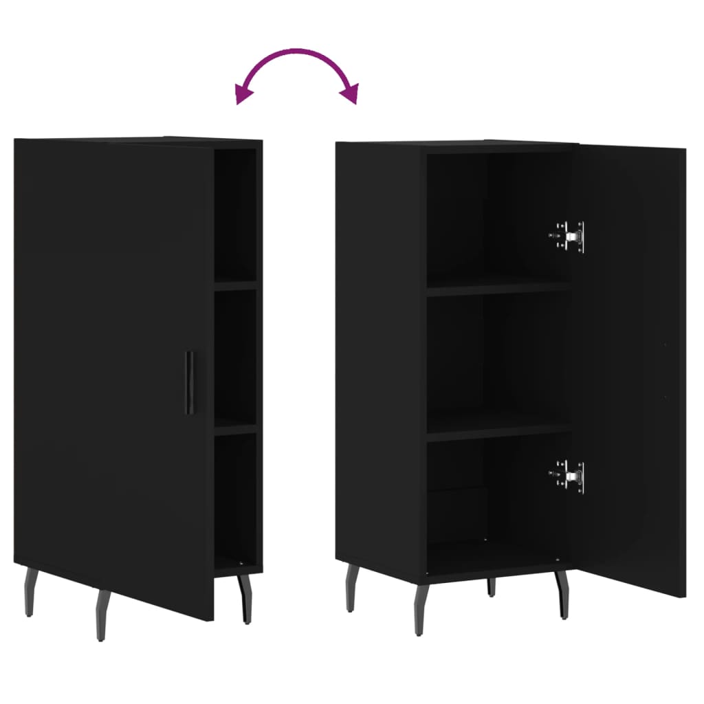 Sideboard Schwarz 34,5x34x90 cm Holzwerkstoff - Pazzar.ch