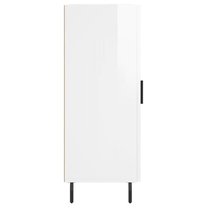 Sideboard Hochglanz-Weiß 34,5x34x90 cm Holzwerkstoff - Pazzar.ch