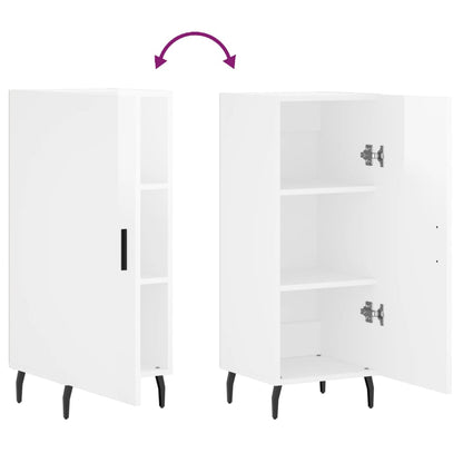 Sideboard Hochglanz-Weiß 34,5x34x90 cm Holzwerkstoff - Pazzar.ch