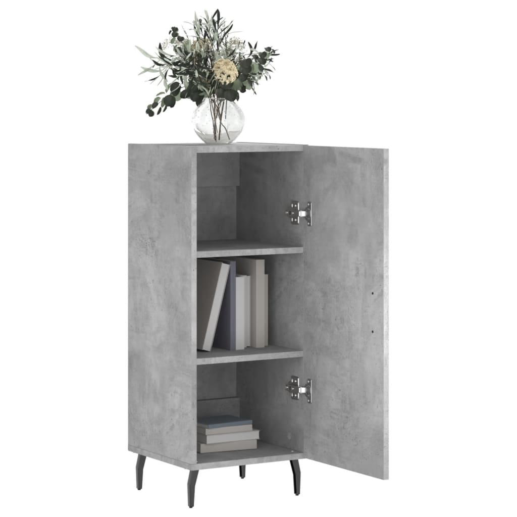 Sideboard Betongrau 34,5x34x90 cm Holzwerkstoff - Pazzar.ch