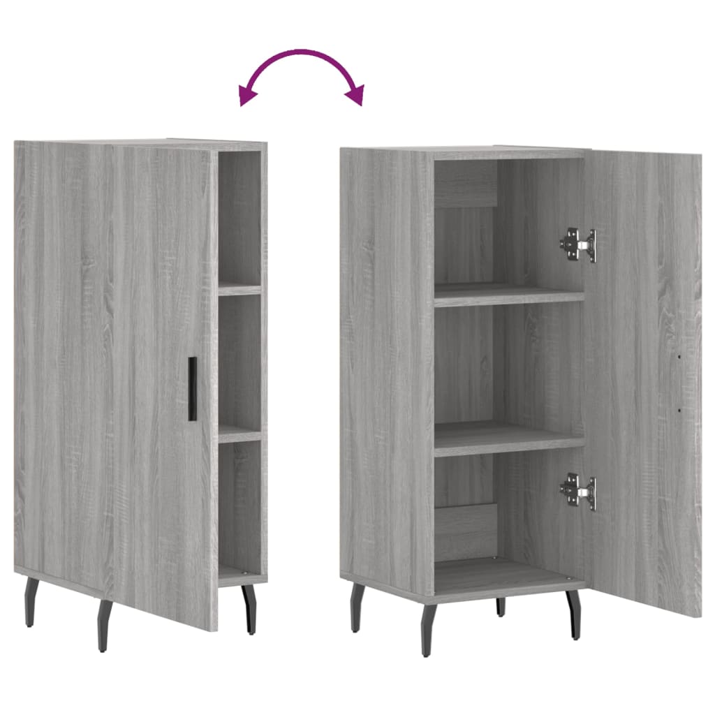 Sideboard Grau Sonoma 34,5x34x90 cm Holzwerkstoff - Pazzar.ch