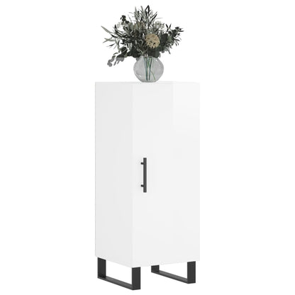 Sideboard Hochglanz-Weiß 34,5x34x90 cm Holzwerkstoff - Pazzar.ch