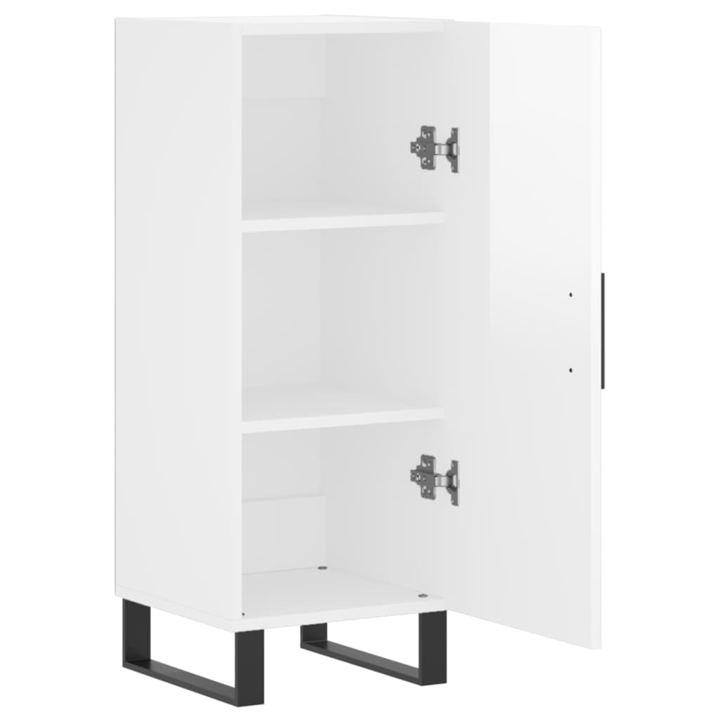 Sideboard Hochglanz-Weiß 34,5x34x90 cm Holzwerkstoff - Pazzar.ch