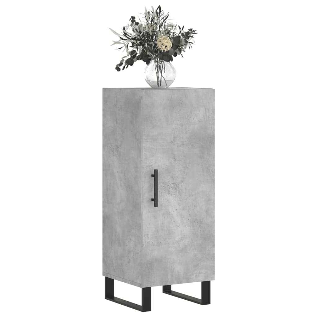 Sideboard Betongrau 34,5x34x90 cm Holzwerkstoff - Pazzar.ch