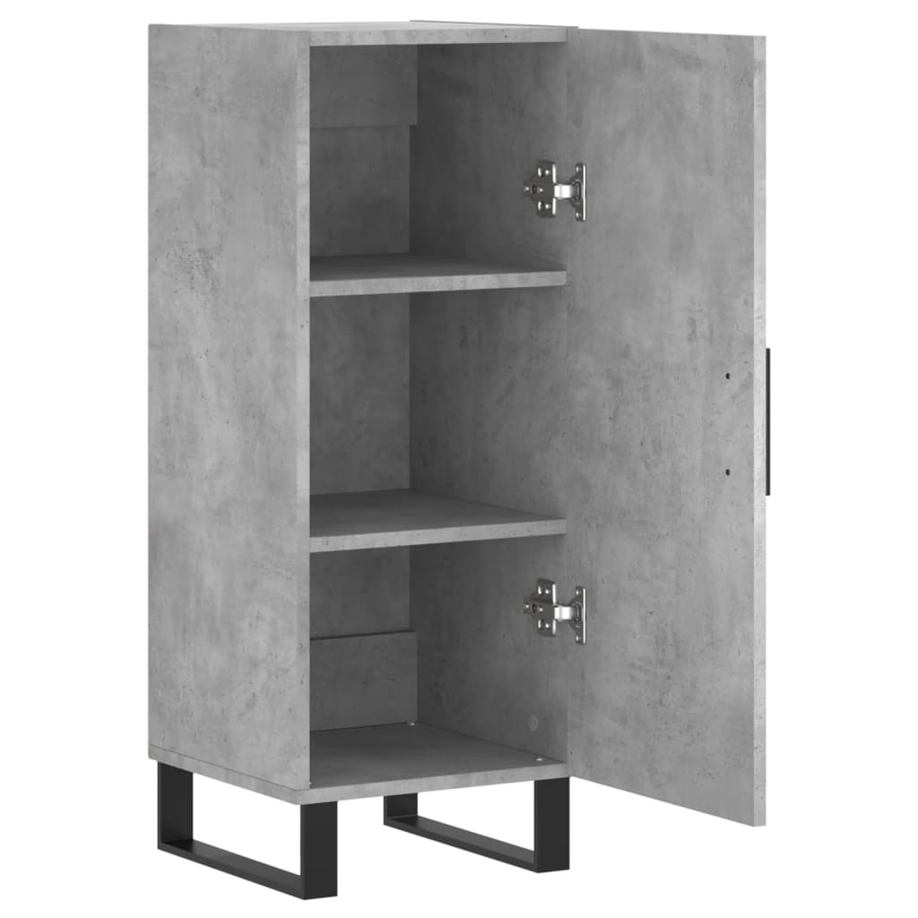 Sideboard Betongrau 34,5x34x90 cm Holzwerkstoff - Pazzar.ch
