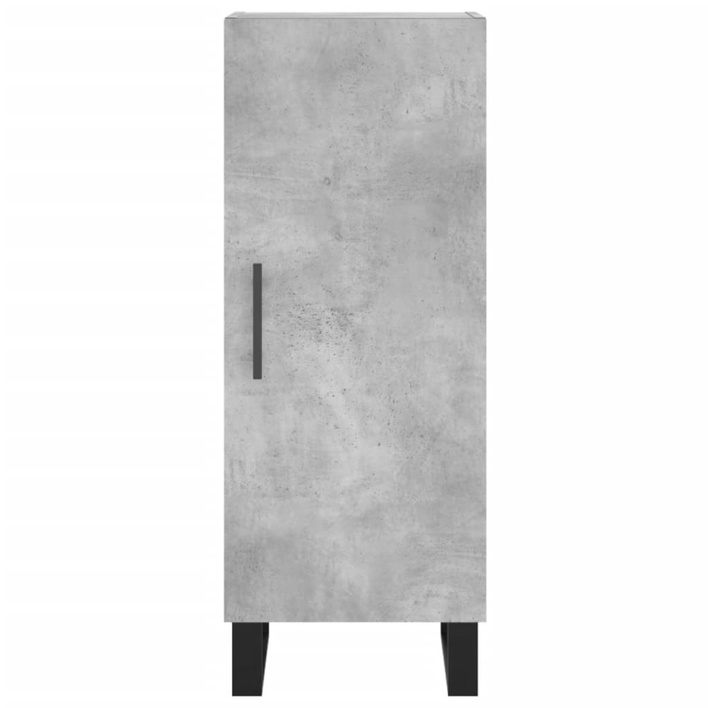 Sideboard Betongrau 34,5x34x90 cm Holzwerkstoff - Pazzar.ch