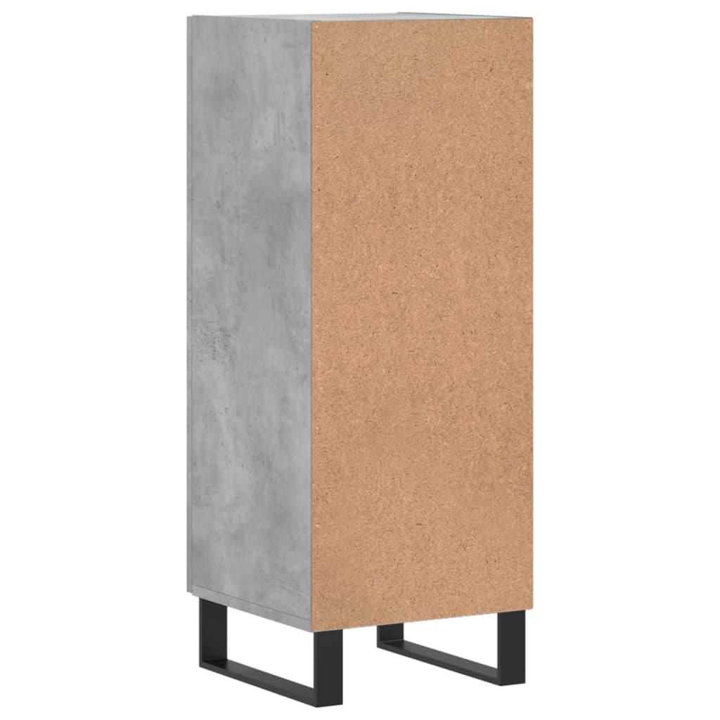 Sideboard Betongrau 34,5x34x90 cm Holzwerkstoff - Pazzar.ch