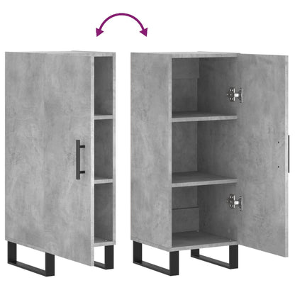 Sideboard Betongrau 34,5x34x90 cm Holzwerkstoff - Pazzar.ch
