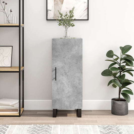Sideboard Betongrau 34,5x34x90 cm Holzwerkstoff - Pazzar.ch