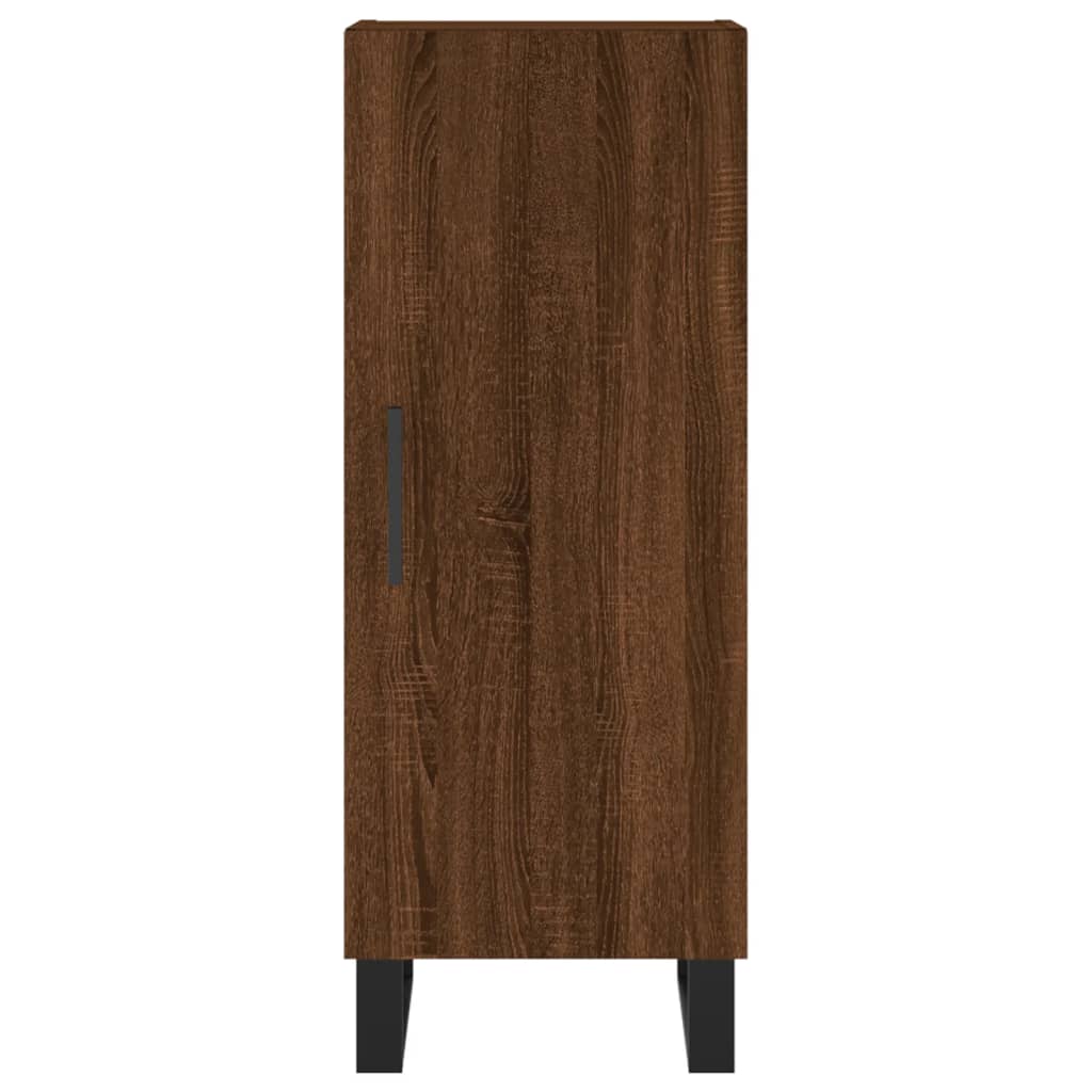 Sideboard Braun Eichen-Optik 34,5x34x90 cm Holzwerkstoff - Pazzar.ch