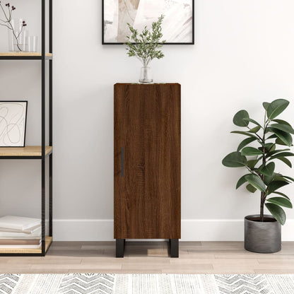 Sideboard Braun Eichen-Optik 34,5x34x90 cm Holzwerkstoff - Pazzar.ch