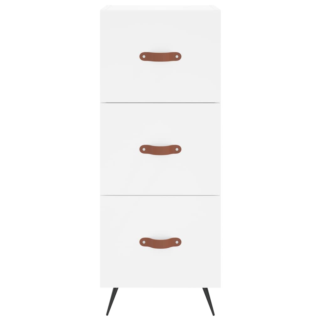 Sideboard Weiß 34,5x34x90 cm Holzwerkstoff - Pazzar.ch