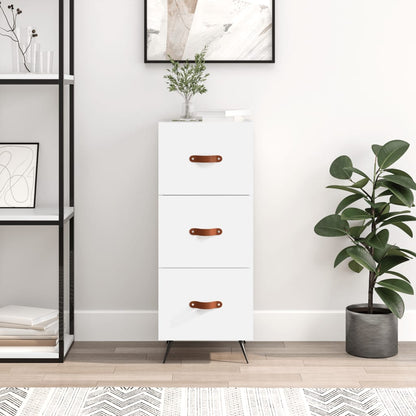 Sideboard Weiß 34,5x34x90 cm Holzwerkstoff - Pazzar.ch