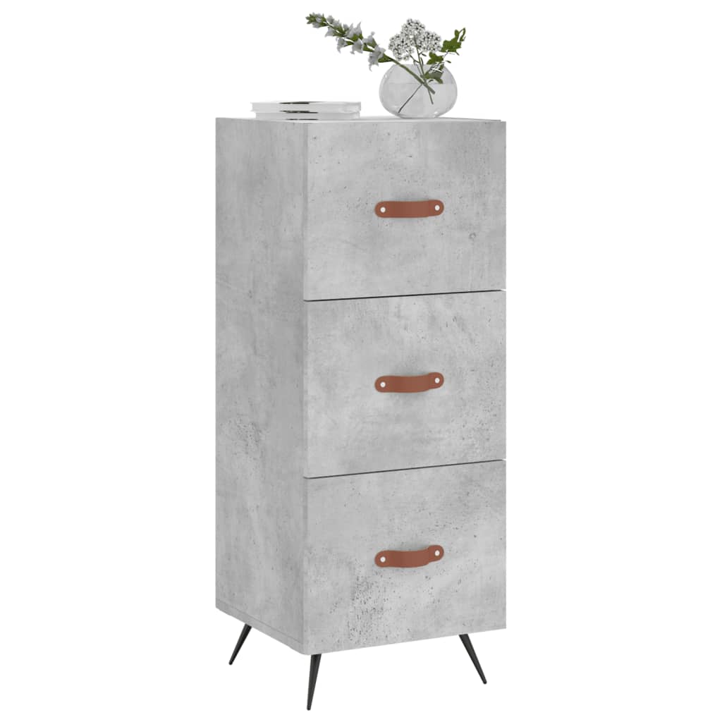 Sideboard Betongrau 34,5x34x90 cm Holzwerkstoff - Pazzar.ch