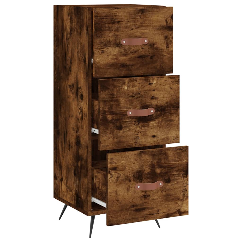 Sideboard Räuchereiche 34,5x34x90 cm Holzwerkstoff - Pazzar.ch