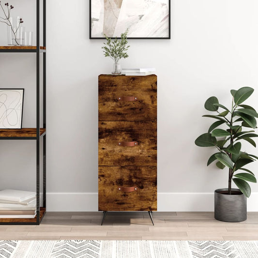 Sideboard Räuchereiche 34,5x34x90 cm Holzwerkstoff - Pazzar.ch
