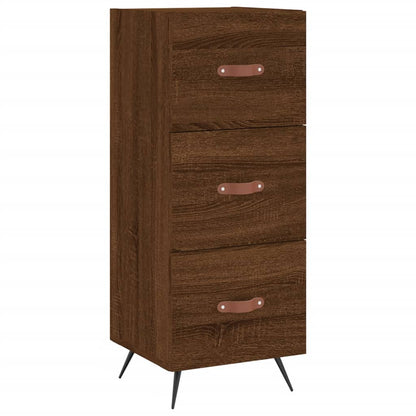 Sideboard Braun Eichen-Optik 34,5x34x90 cm Holzwerkstoff - Pazzar.ch