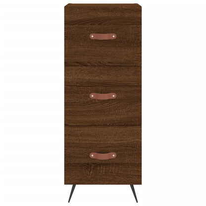 Sideboard Braun Eichen-Optik 34,5x34x90 cm Holzwerkstoff - Pazzar.ch