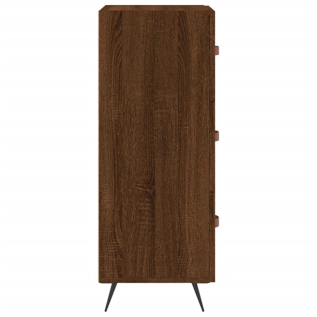 Sideboard Braun Eichen-Optik 34,5x34x90 cm Holzwerkstoff - Pazzar.ch