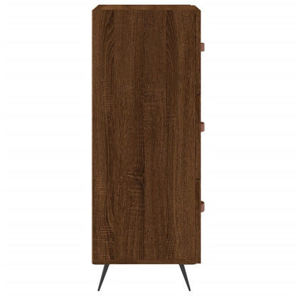 Sideboard Braun Eichen-Optik 34,5x34x90 cm Holzwerkstoff - Pazzar.ch