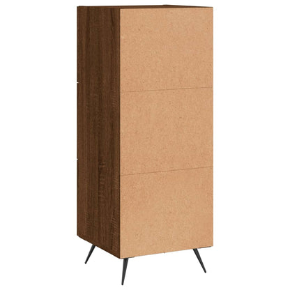 Sideboard Braun Eichen-Optik 34,5x34x90 cm Holzwerkstoff - Pazzar.ch