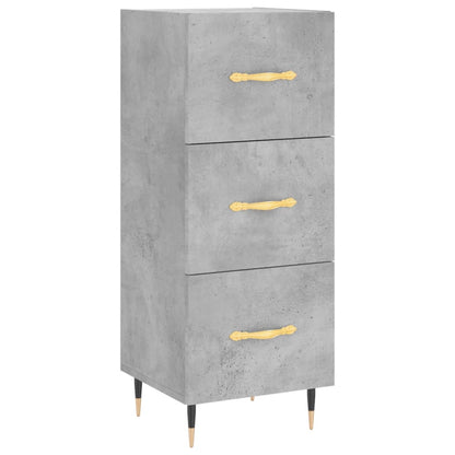 Sideboard Betongrau 34,5x34x90 cm Holzwerkstoff - Pazzar.ch