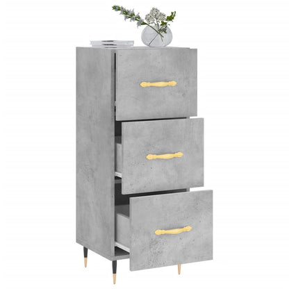 Sideboard Betongrau 34,5x34x90 cm Holzwerkstoff - Pazzar.ch