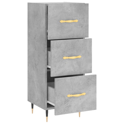 Sideboard Betongrau 34,5x34x90 cm Holzwerkstoff - Pazzar.ch