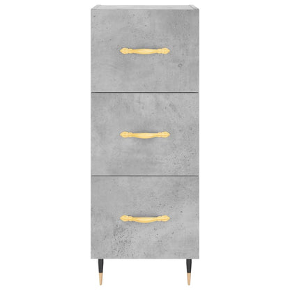 Sideboard Betongrau 34,5x34x90 cm Holzwerkstoff - Pazzar.ch