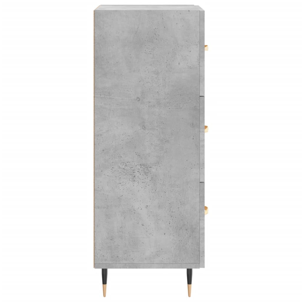 Sideboard Betongrau 34,5x34x90 cm Holzwerkstoff - Pazzar.ch